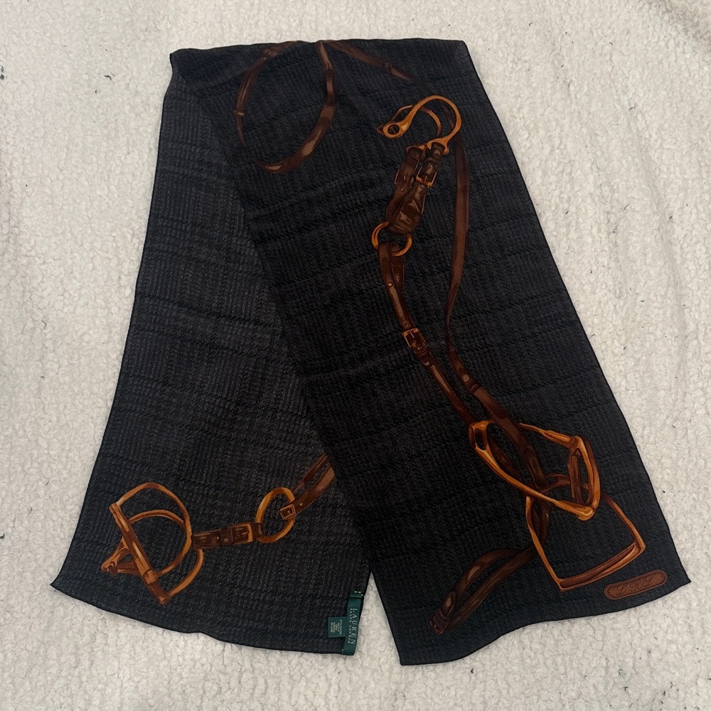 Ralph Lauren Black and Brown Scarf